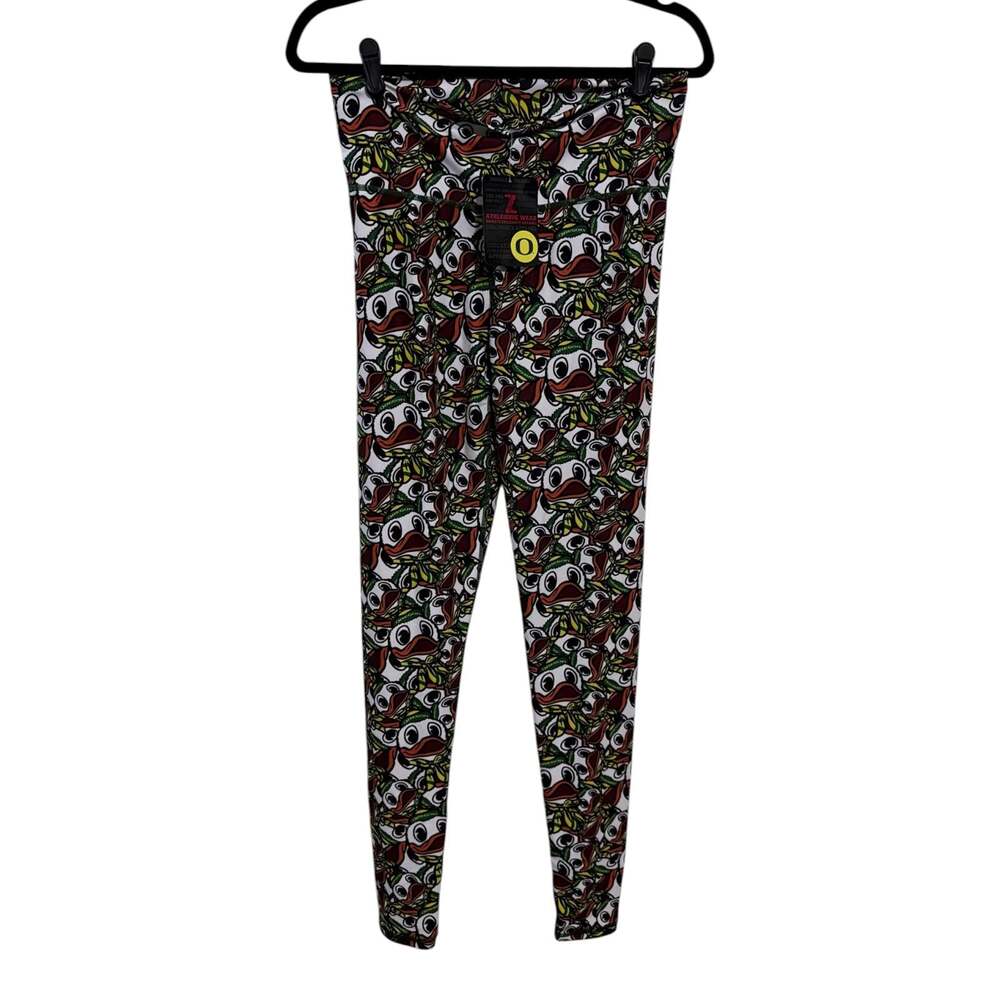 Size Large ZooZatz University of Oregon Ducks Mascot Print Leggings